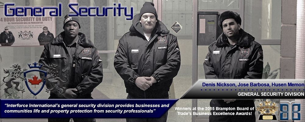 Security guard and patrol services from Interforce International, serving the greater Toronto area