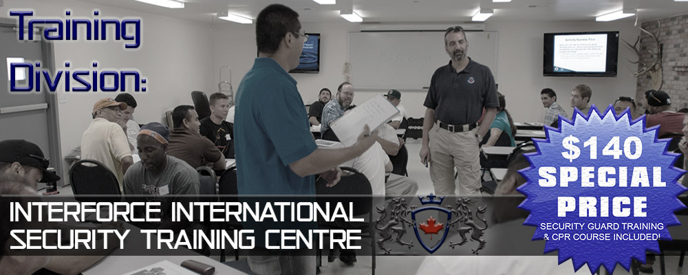 Security guard training and first aid / CPR training courses in the Toronto area