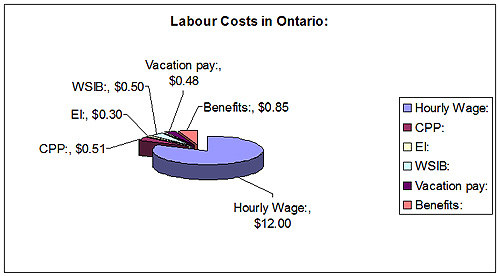 Labour costs in Ontario:
