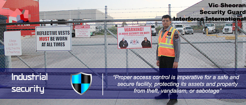 Industrial security guard services: